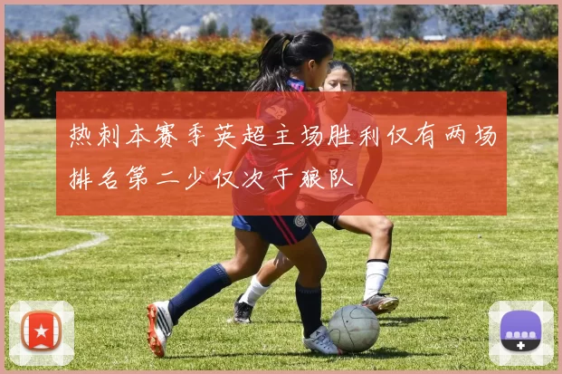 热刺本赛季英超主场胜利仅有两场排名第二少仅次于狼队