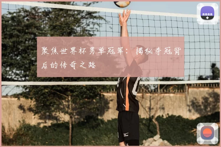 聚焦世界杯男单冠军:揭秘夺冠背后的传奇之路